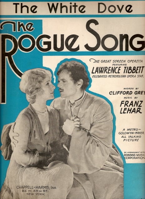 Poster for the movie "The Rogue Song"