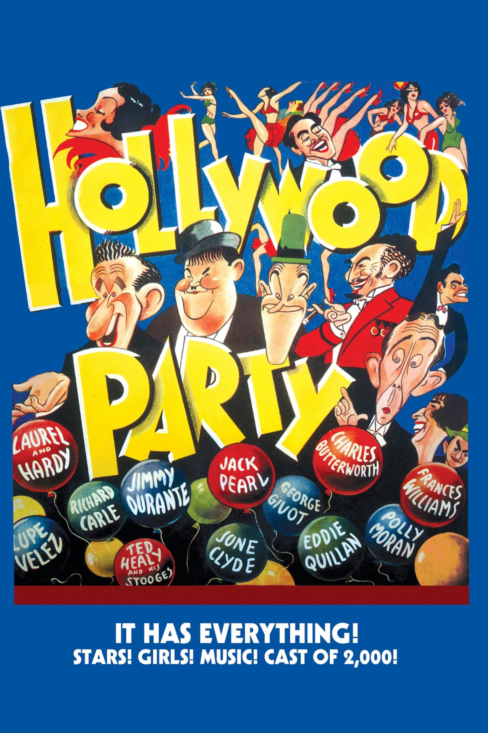 Poster for the movie "Hollywood Party"
