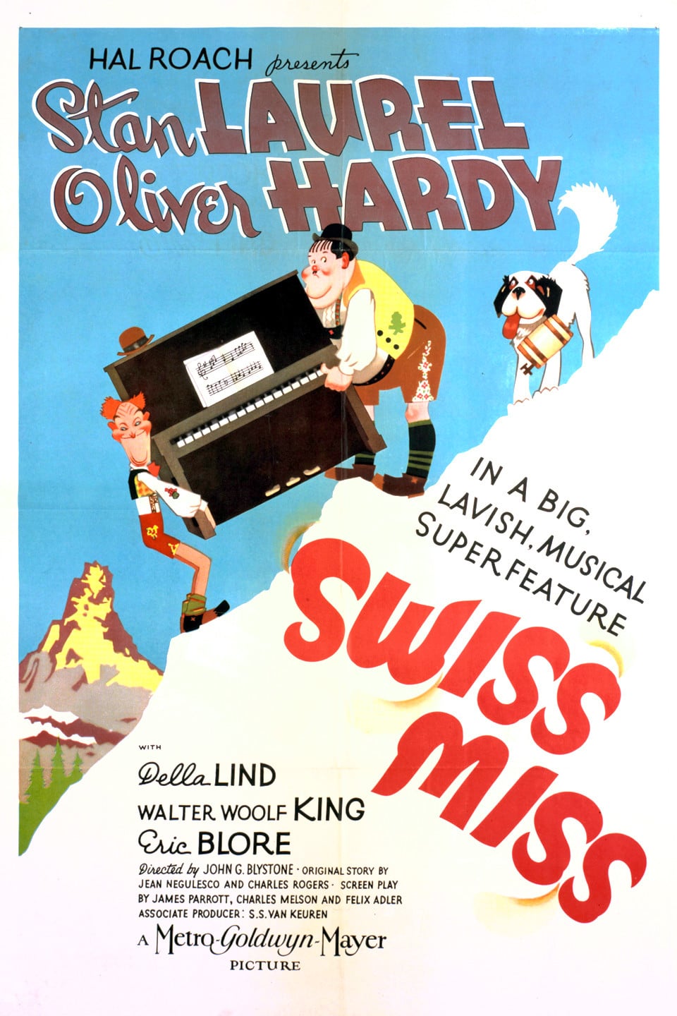 Poster for the movie "Swiss Miss"