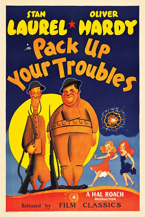 Poster for the movie "Pack Up Your Troubles"