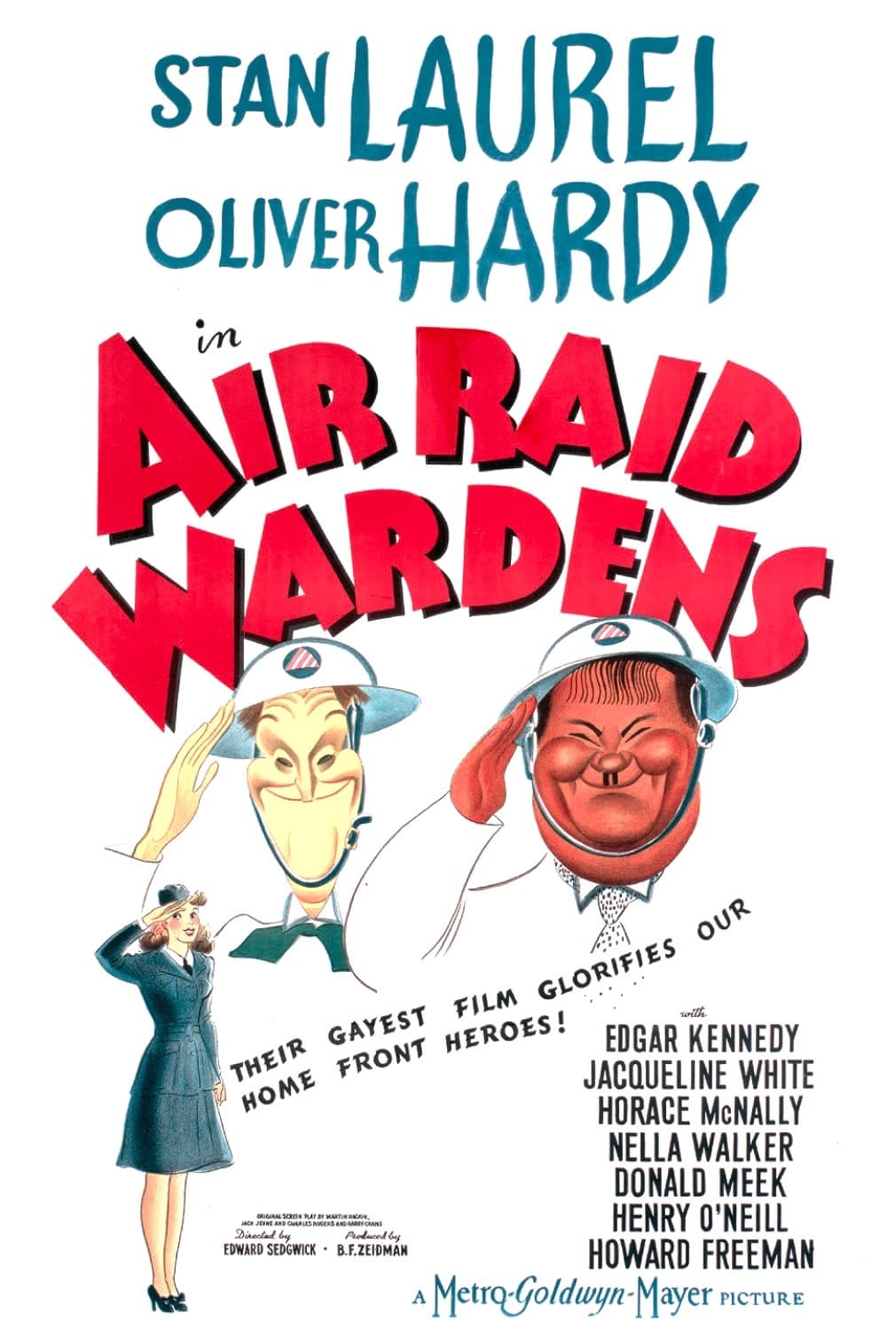 Poster for the movie "Air Raid Wardens"