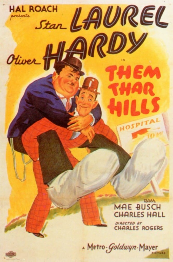 Poster for the movie "Them Thar Hills"